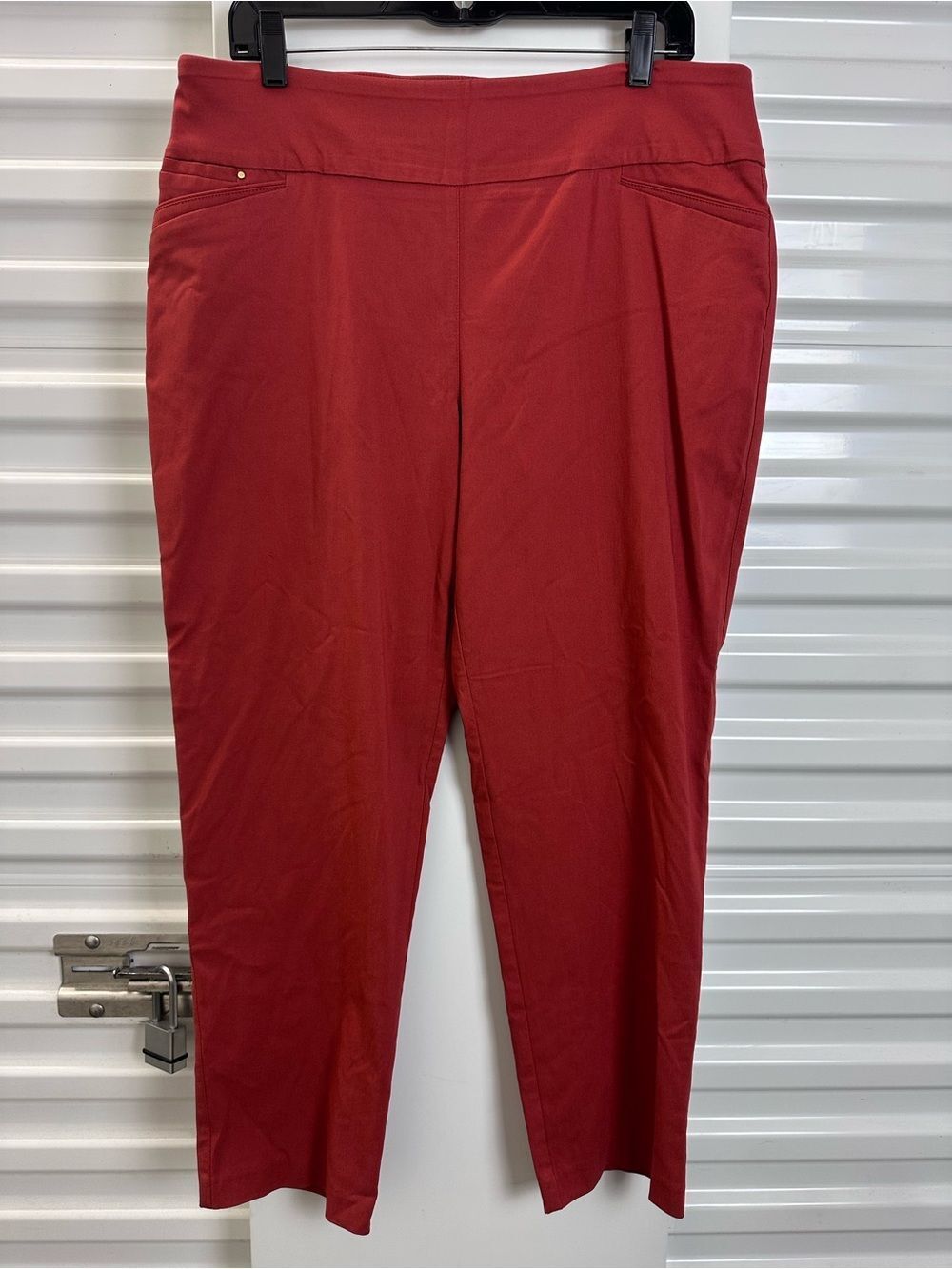Attyre Crimson Pull-On Cropped Stretch Pants